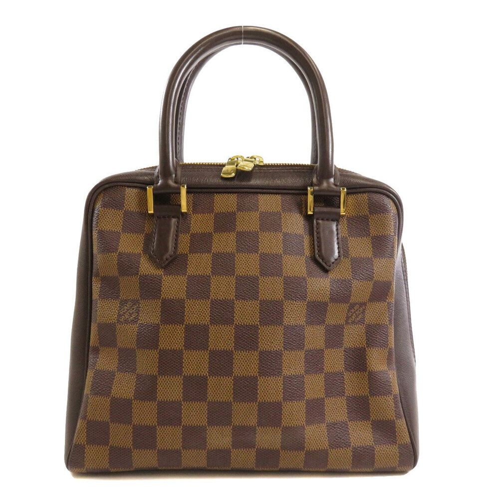 Louis Vuitton Canvas Ebene Damier Handbag Brera Brown